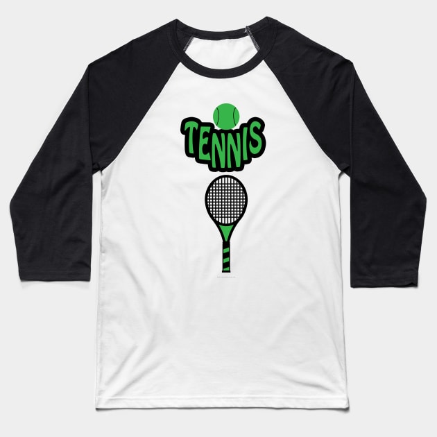 tennis lovers Baseball T-Shirt by aashraf